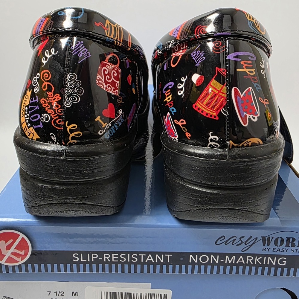 NEW Women's Easy Works By Easy Street Leeza Hot Coffee Black Size 7.5M #922 - Picture 5 of 10